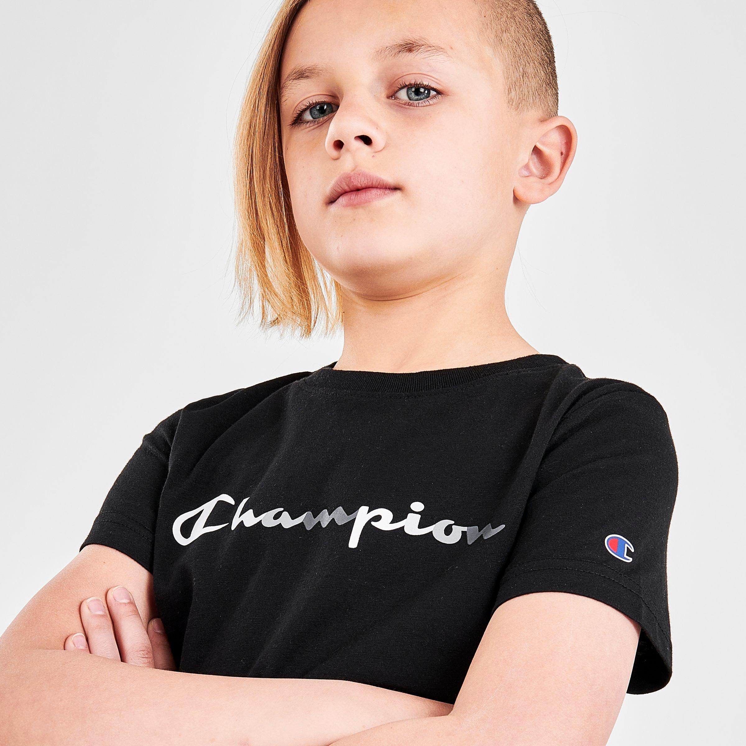 Kids' Champion Multicolor Script Logo 