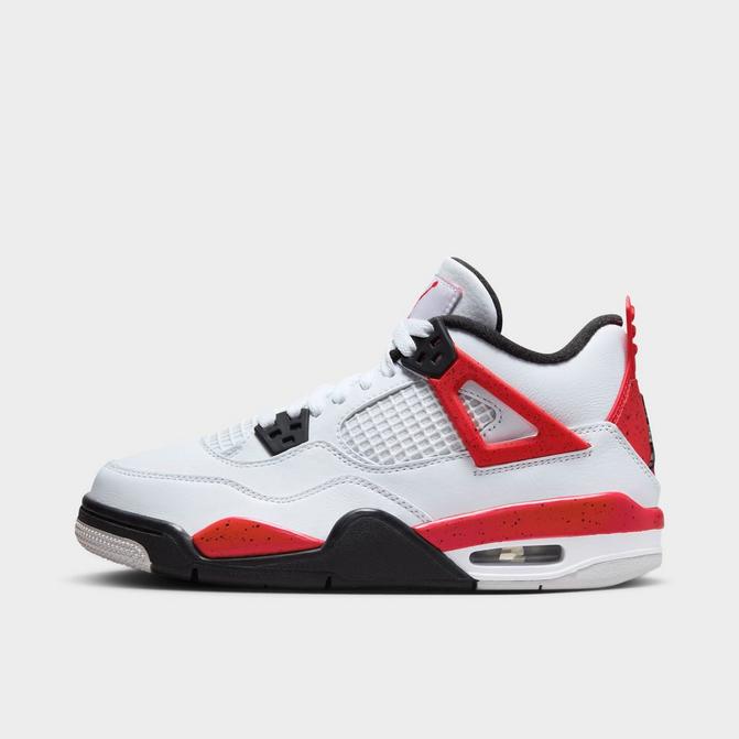 Big Kids' Air Jordan Retro 4 Basketball Shoes| Finish Line