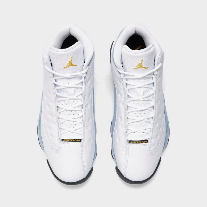 Jordan retro 13 shop white and gold