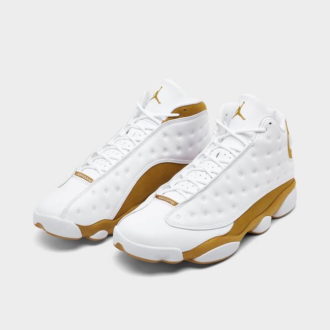 White and gold 13s 2024 jordans