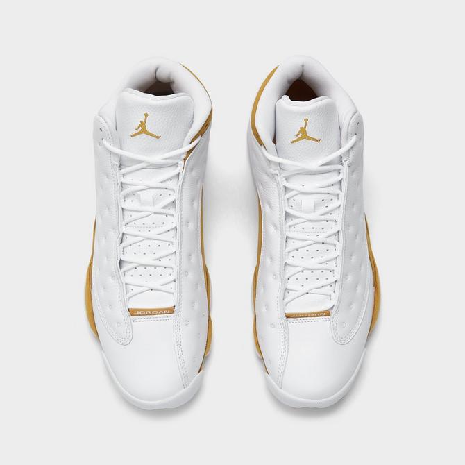 Jordan retro 13 white cheap gold