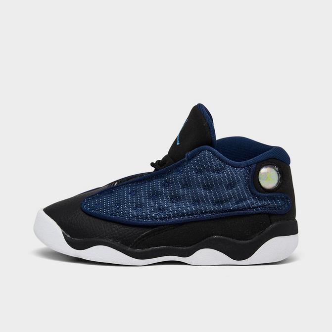 black and blue jordans 13