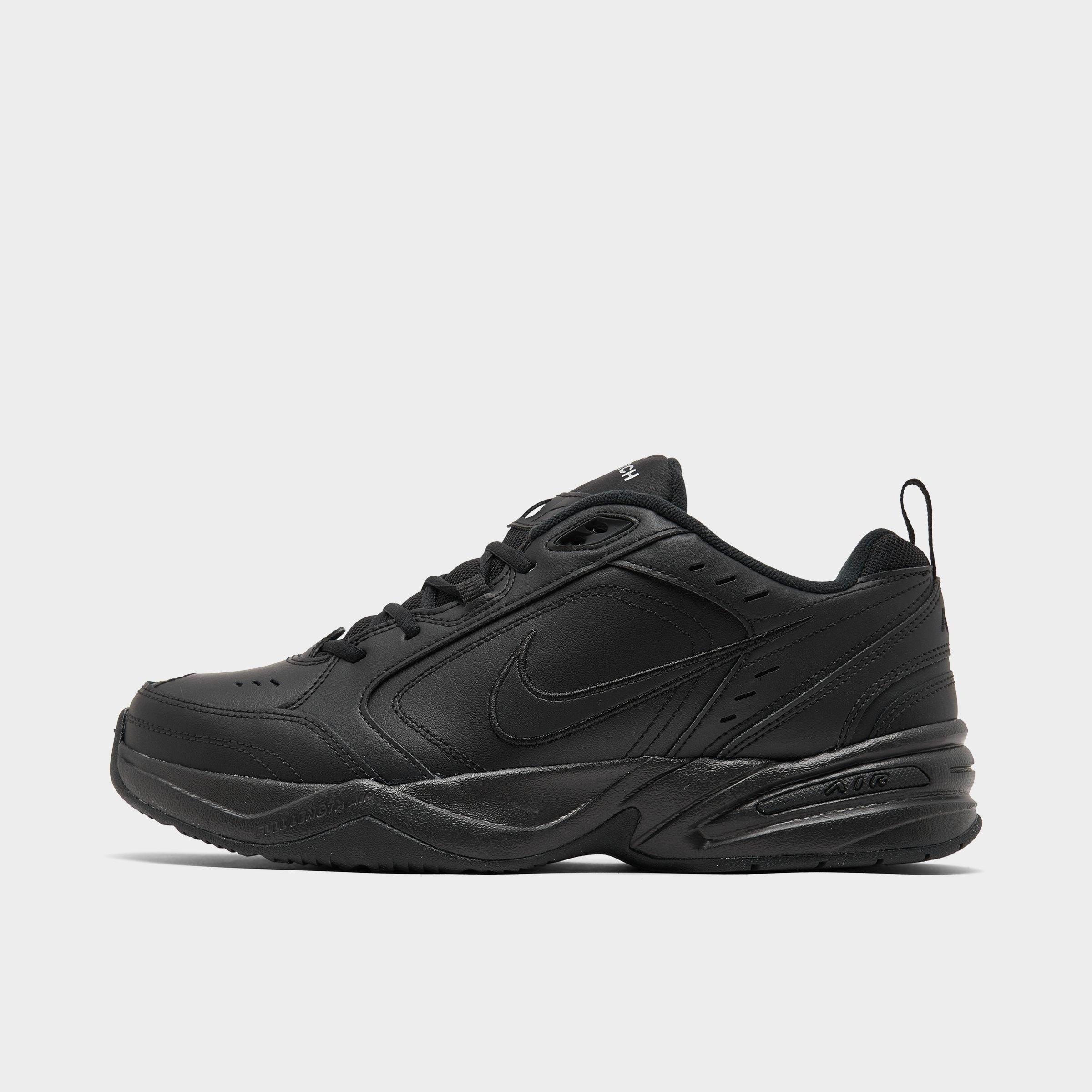 black nike air monarch iv