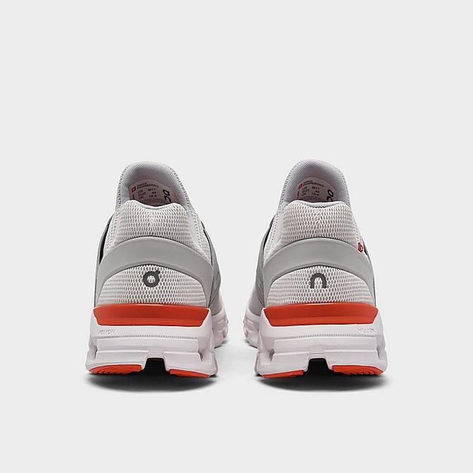 Left view of Men's On Cloudswift Running Shoes in White/Flame Click to zoom