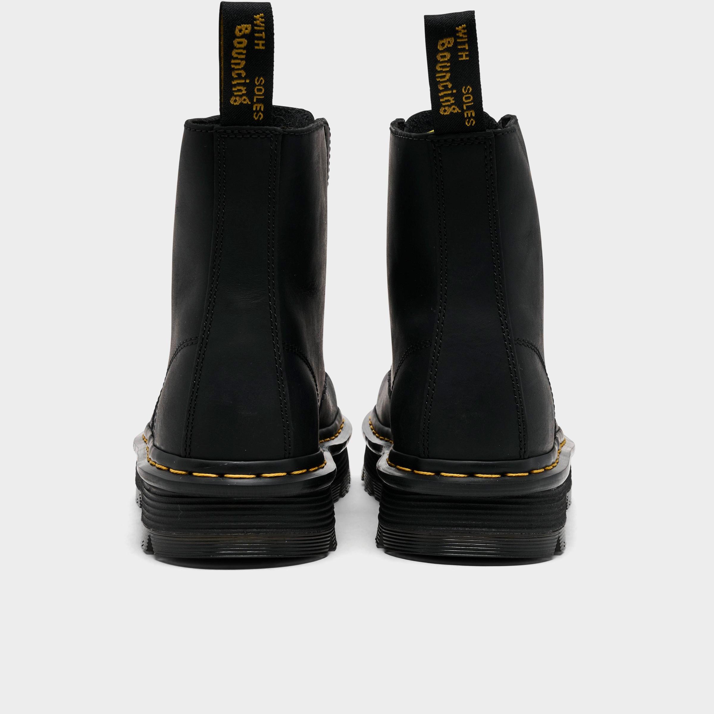 Women's Dr. Martens Zebzag Leather Laceless Slip-On Boots | Finish