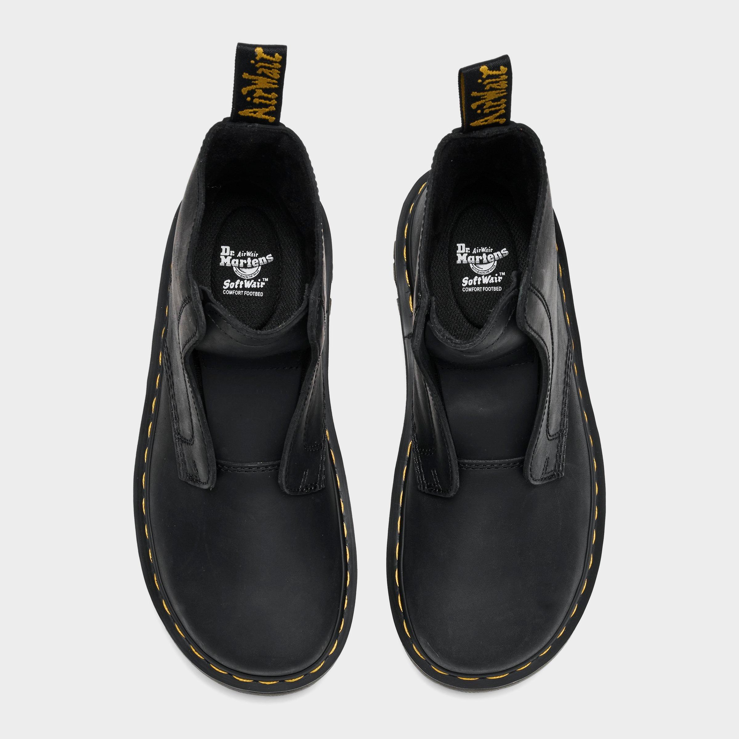 Women's Dr. Martens Zebzag Leather Laceless Slip-On Boots | Finish
