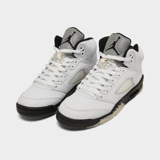 Jordan retro 5 metallic silver on sale