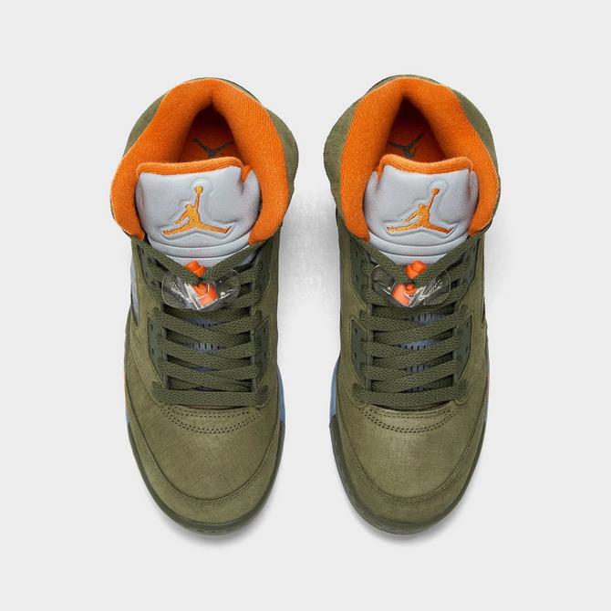 Big Kids' Air Jordan Retro 5 Basketball Shoes Finish Line