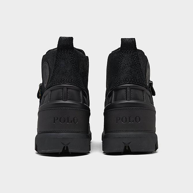 Left view of Men's Polo Ralph Lauren Oslo Low Waterproof Boots in Black Click to zoom