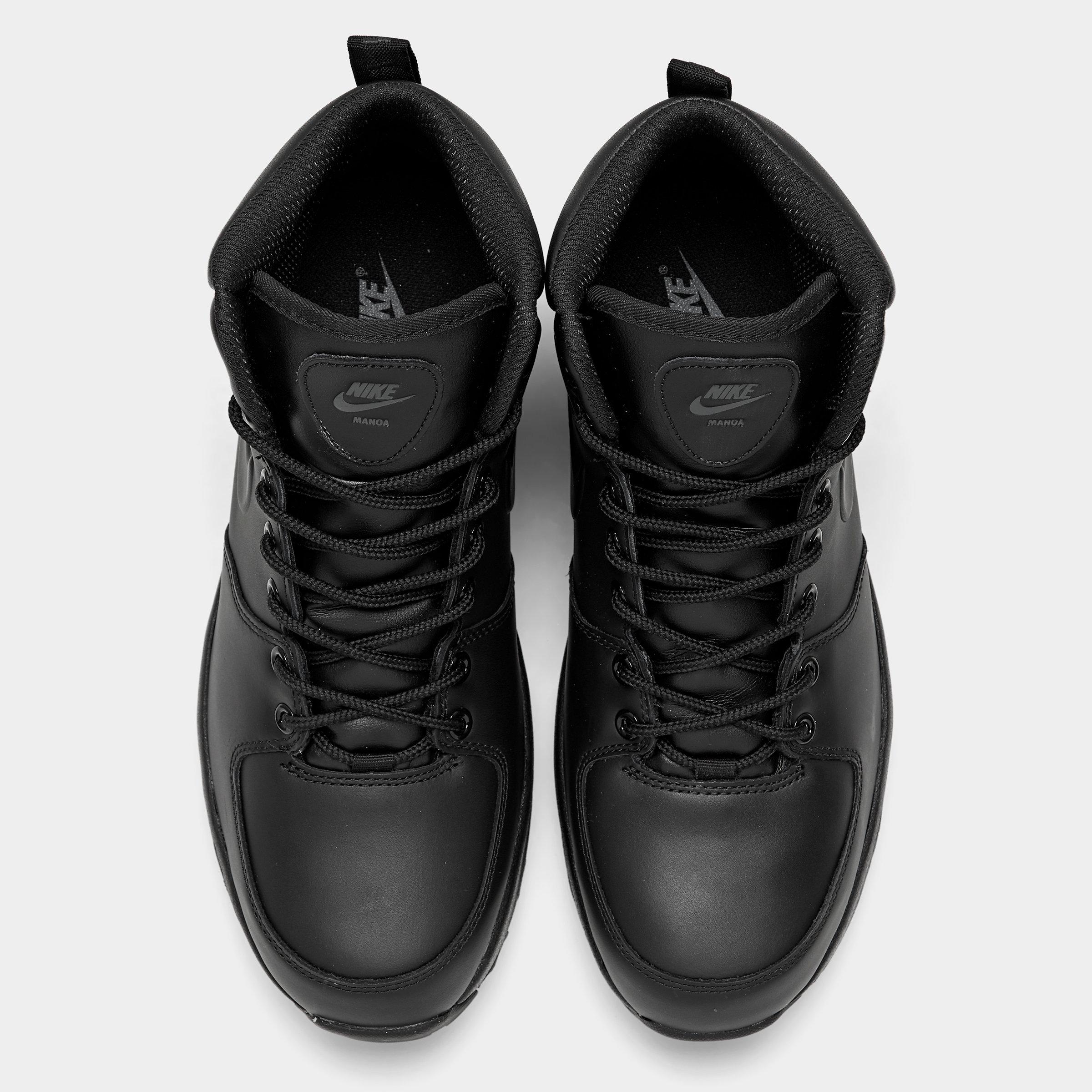 nike black leather boots