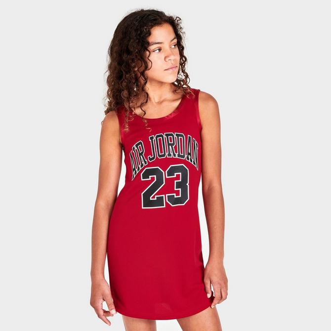 Jordan Women's Heritage Jersey Dress-White/Red