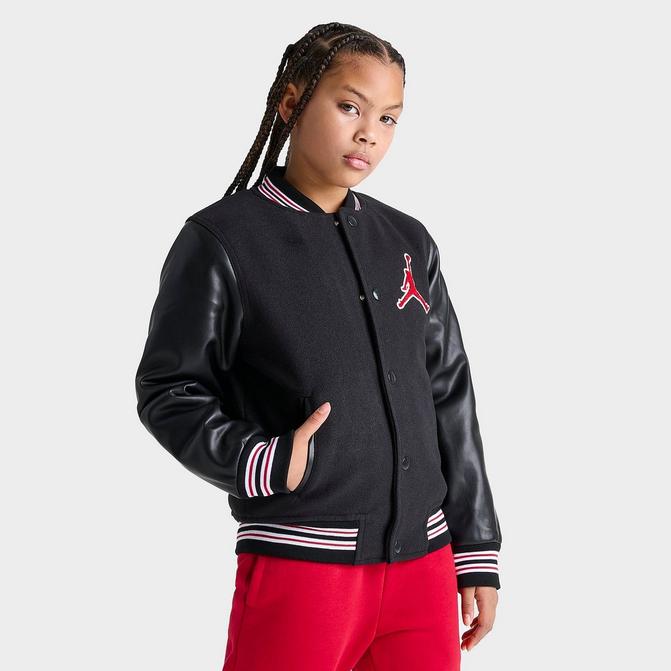 Jordan varsity on sale jacket black