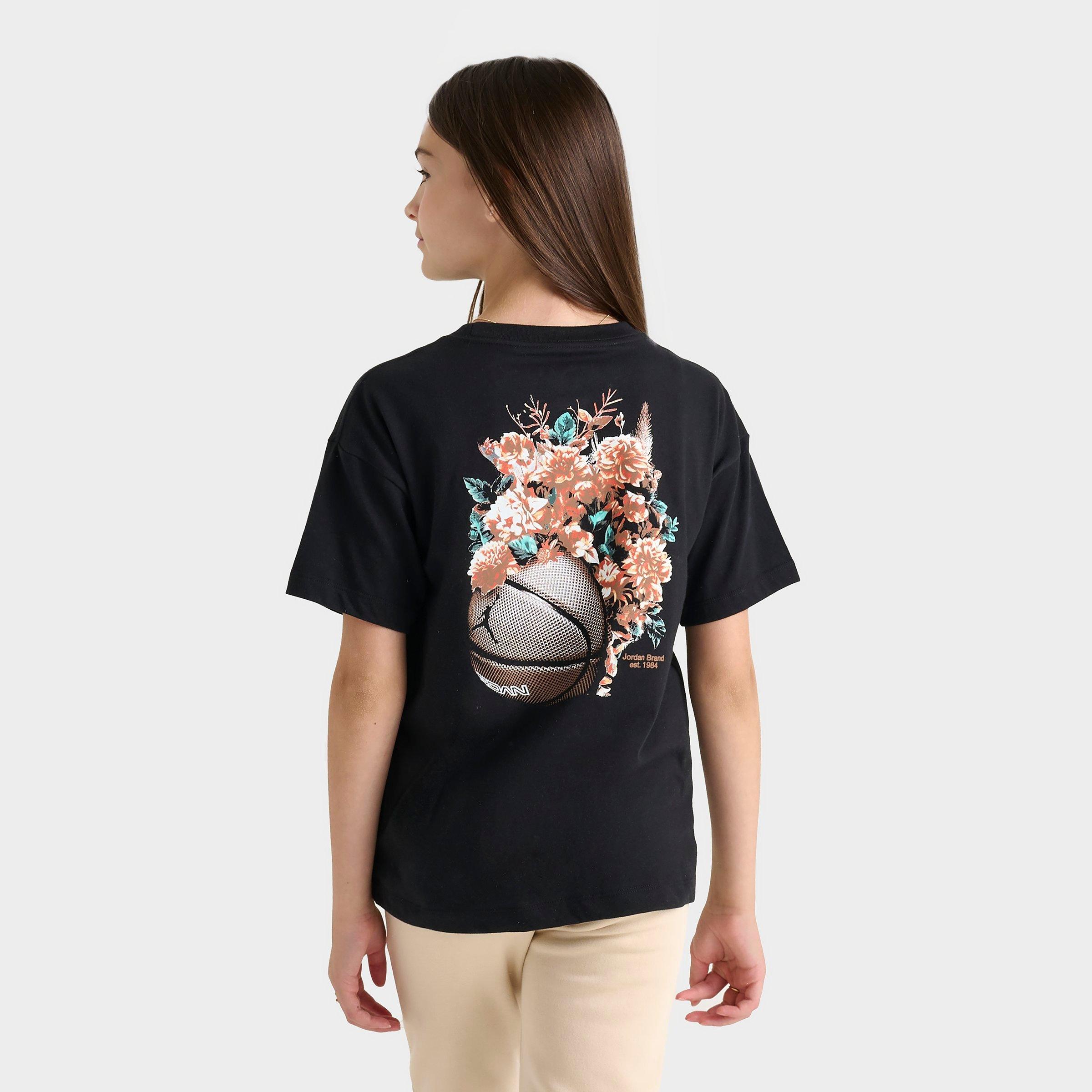 Girls' Big Kids' Floral Jumpman T-Shirt