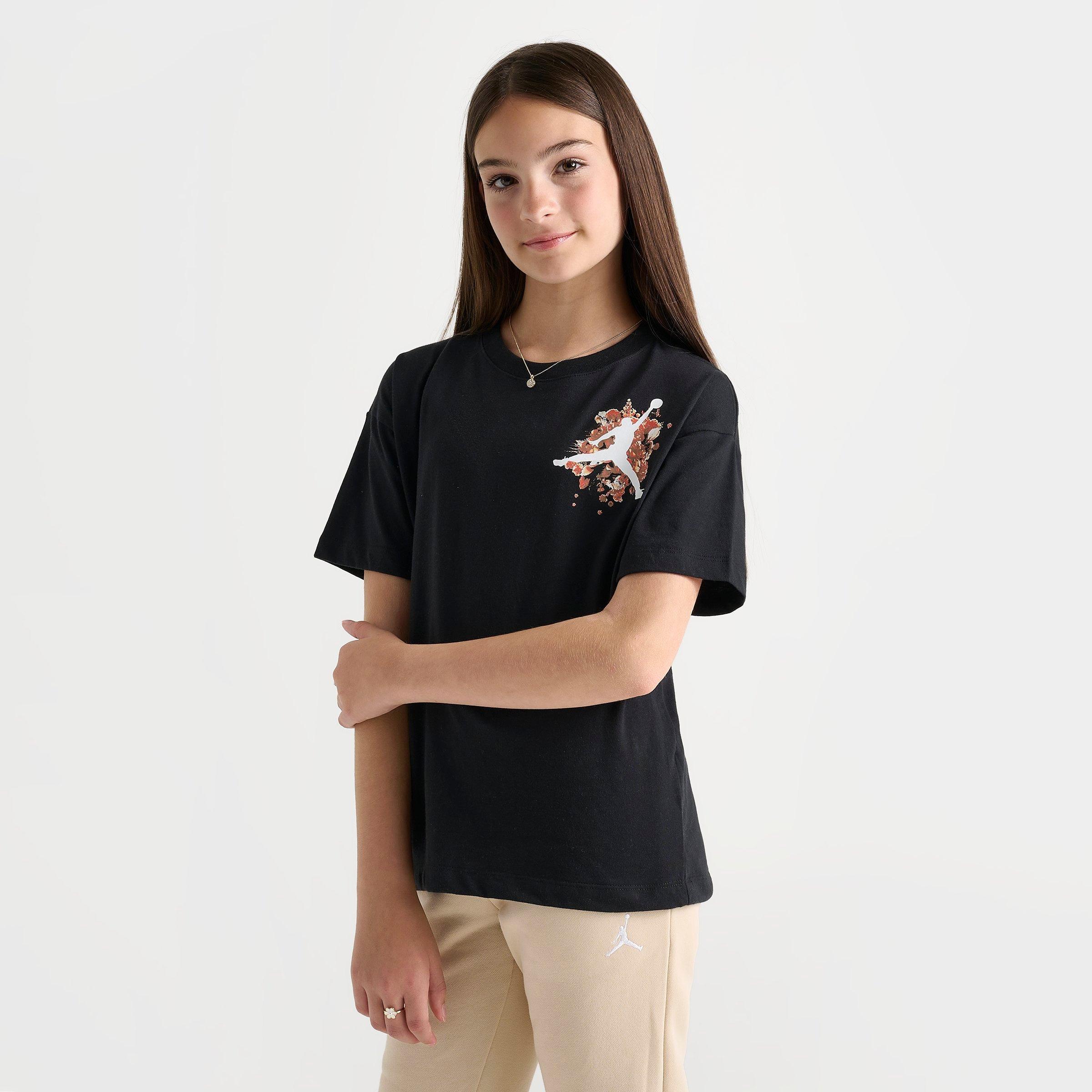 Girls' Big Kids' Floral Jumpman T-Shirt