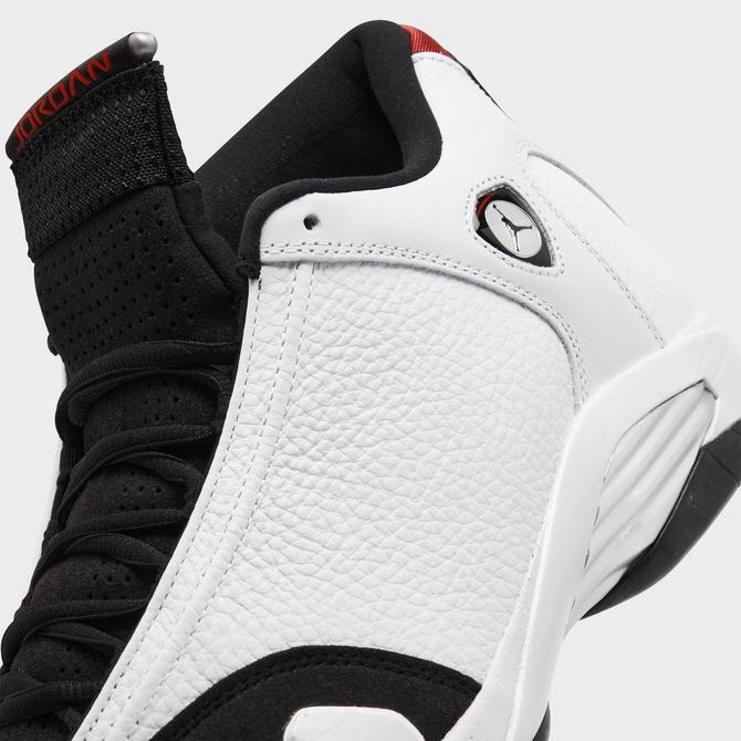Jordan 14 white and black sale