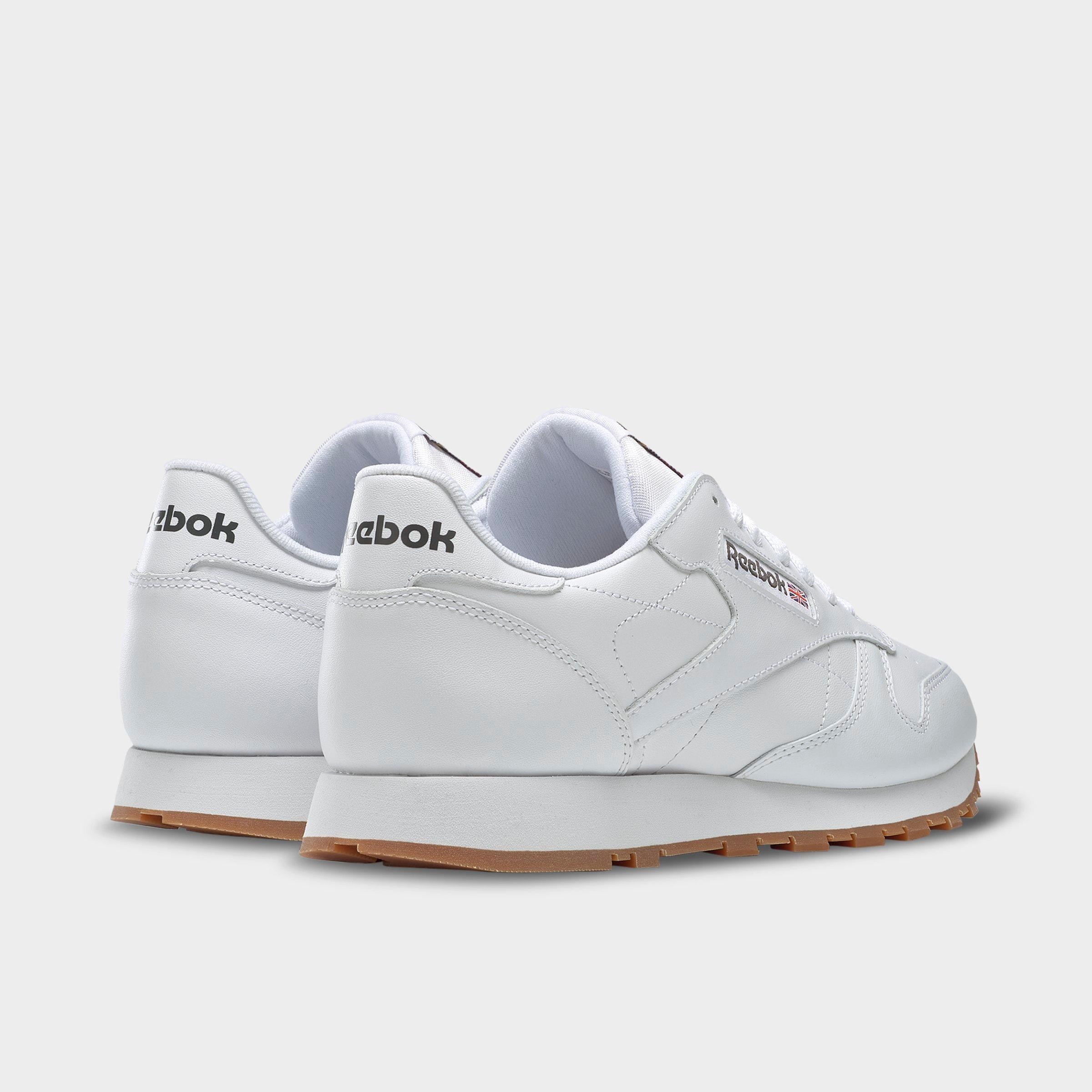 Men S Reebok Classic Leather Gum Casual Shoes Finish Line