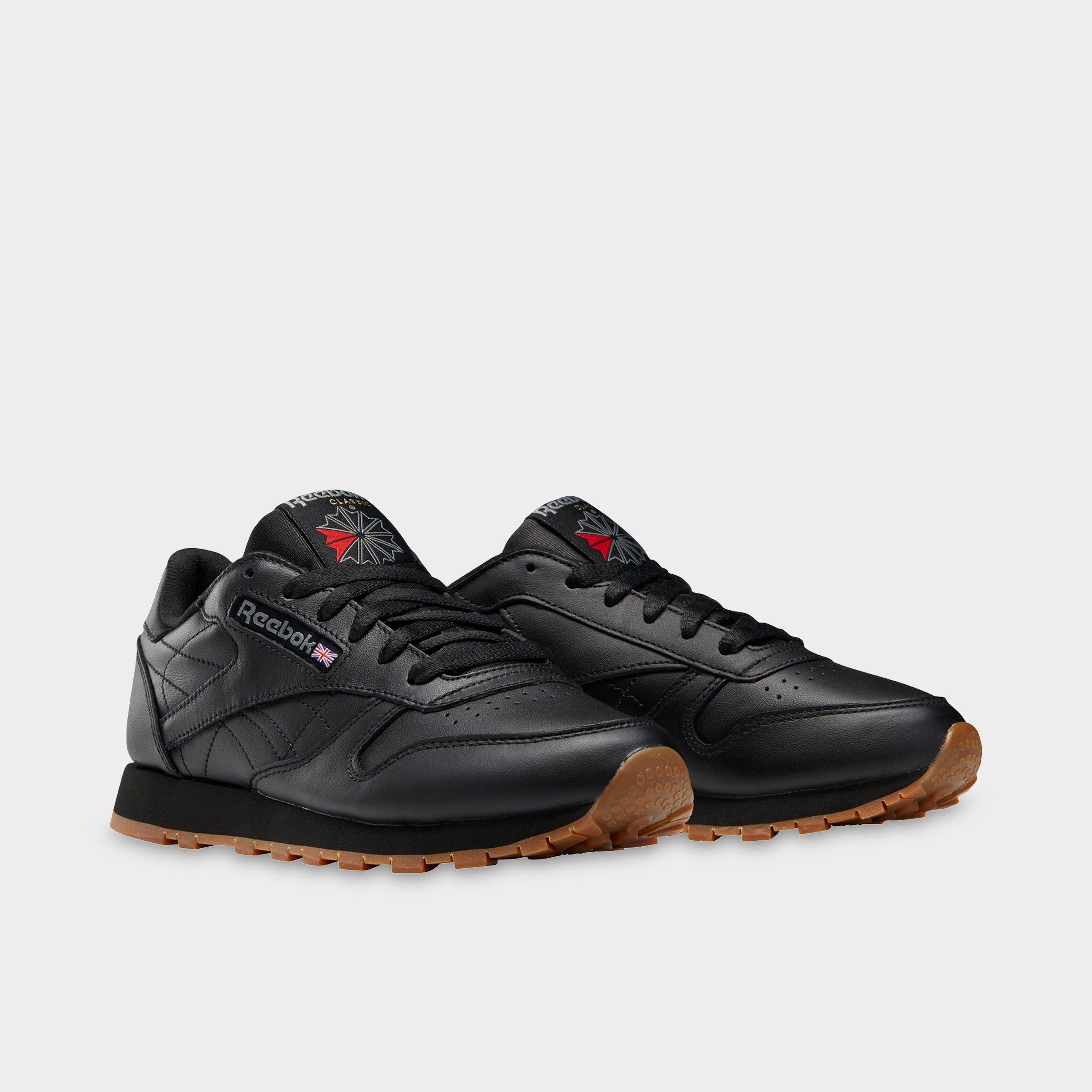 reebok classic leather womens black