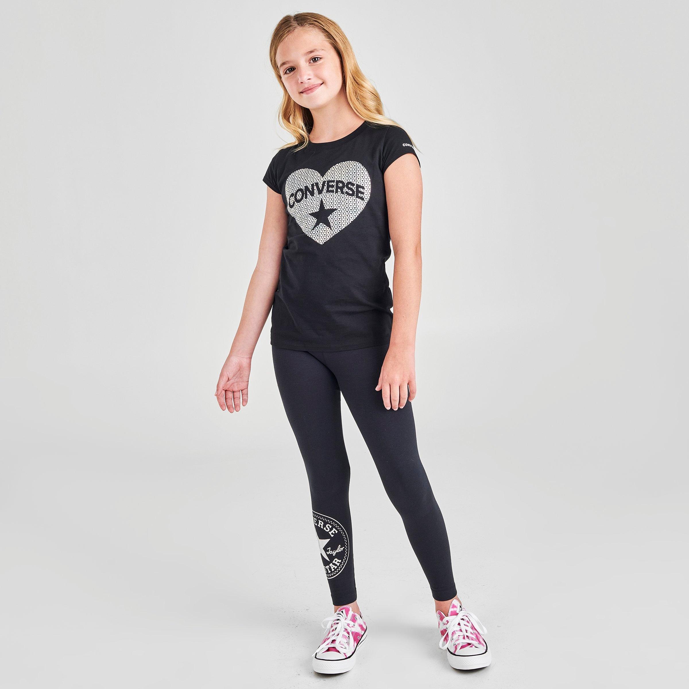 girls converse leggings