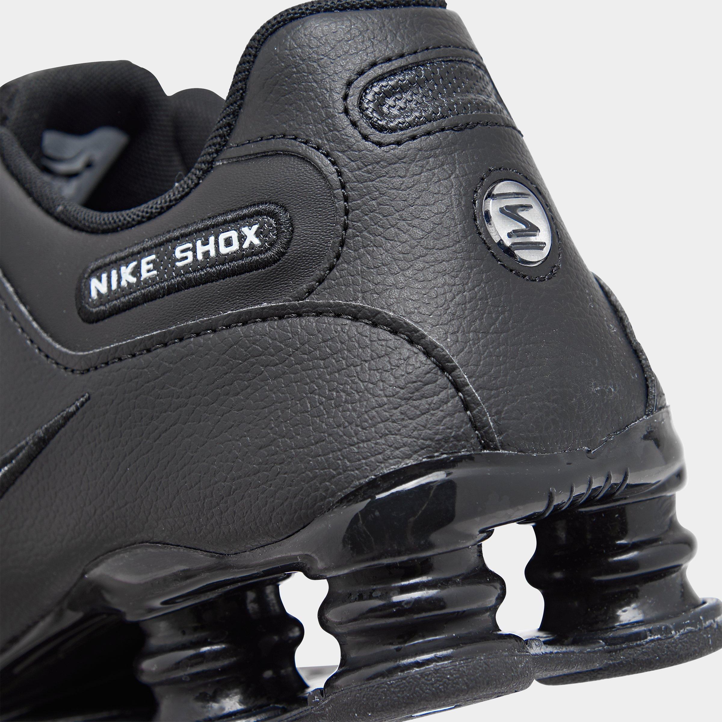 nike shox nz eu black white