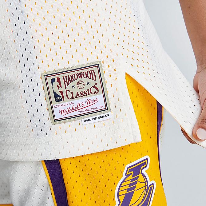 Women's Mitchell and Ness Los Angeles Lakers NBA Magic Johnson Hardwood Classics Swingman Jersey