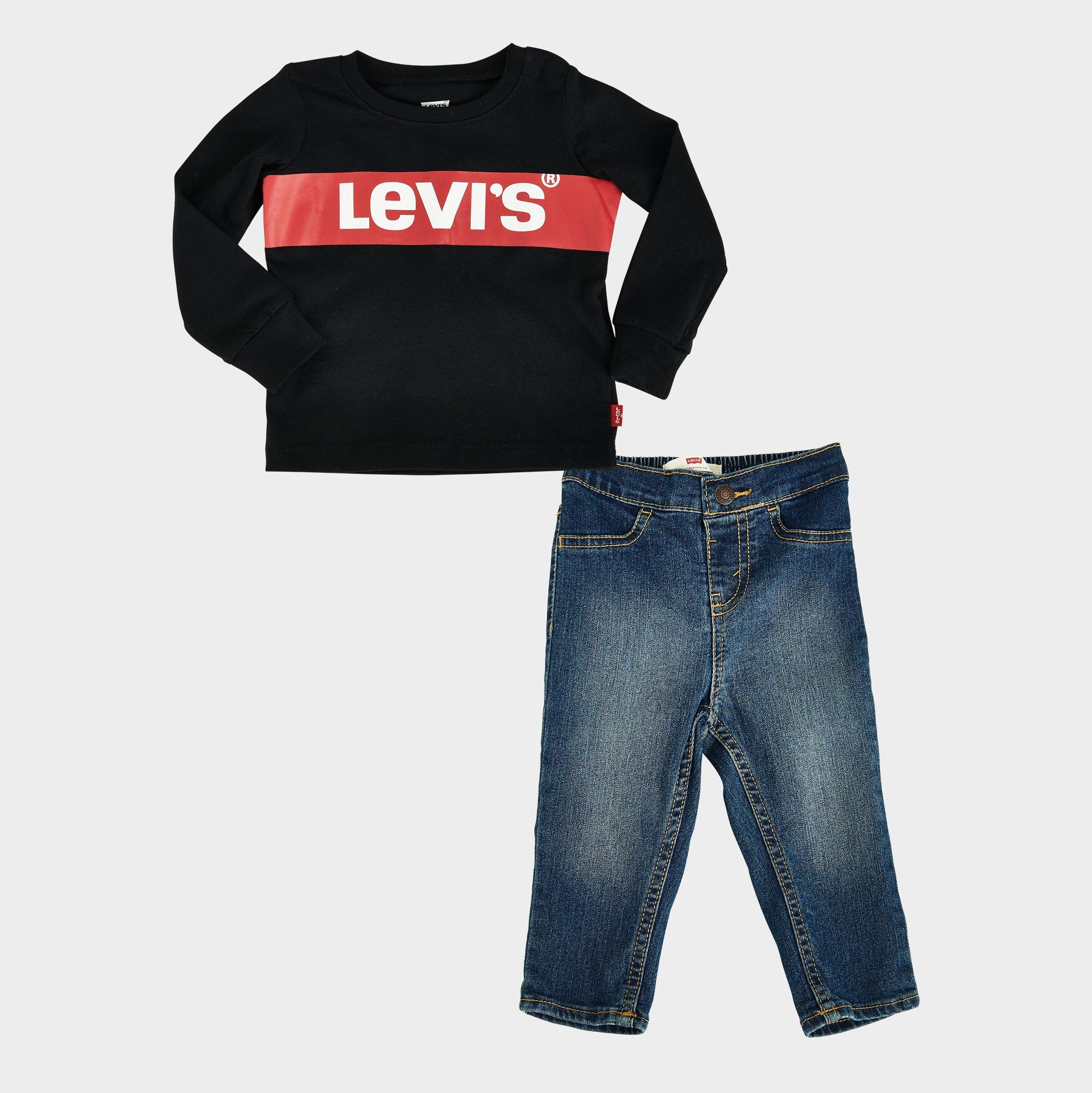 levis black long sleeve shirt