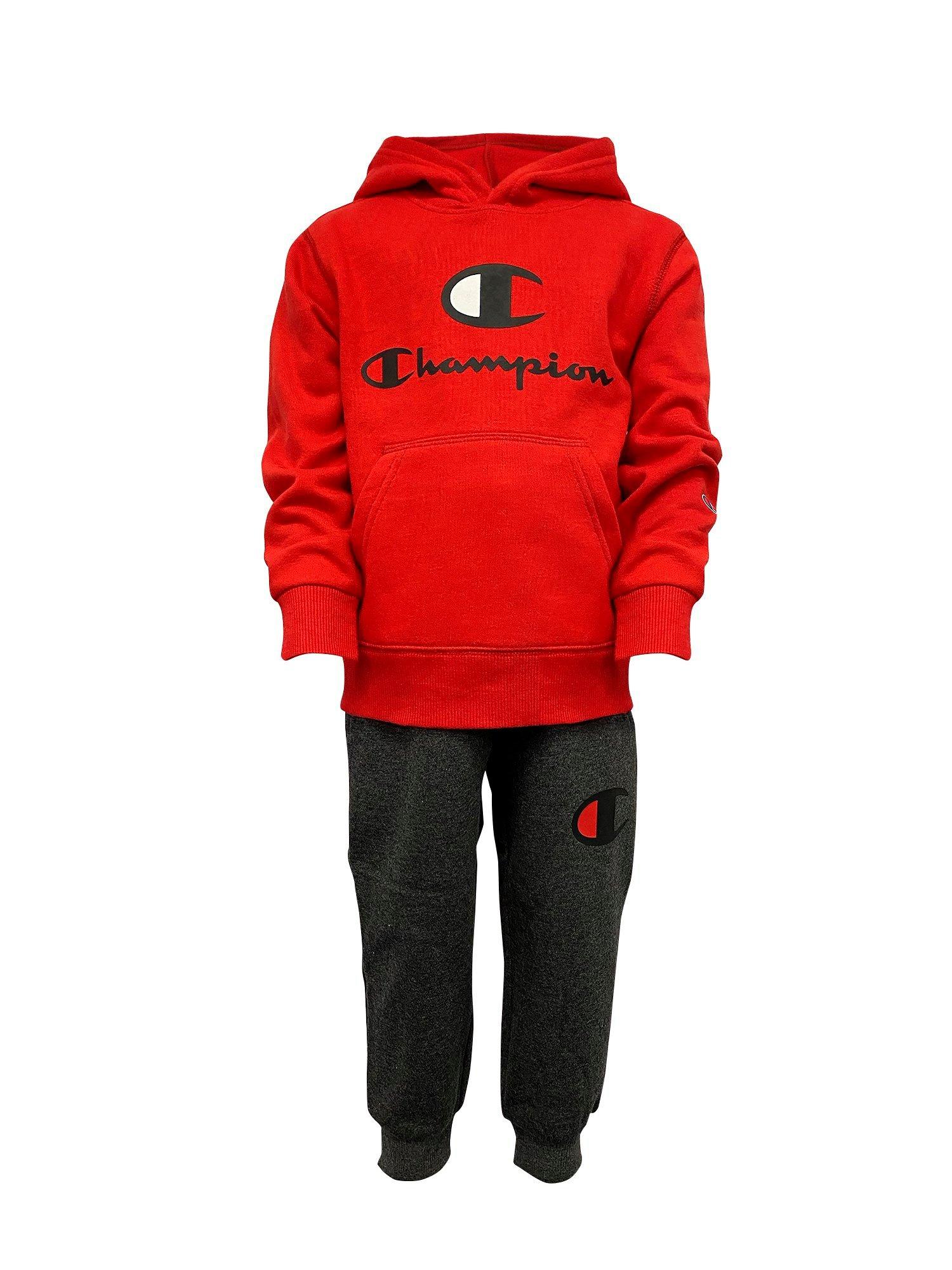 champion jacket kids red