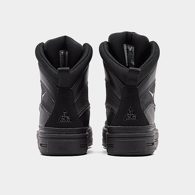 Left view of Big Kids' Nike Woodside 2 High ACG Boots in Black/Black/Black Click to zoom