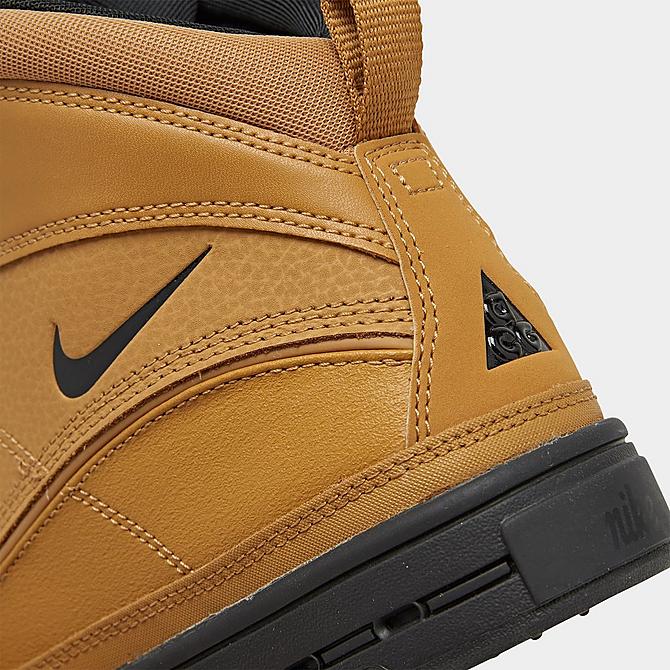Front view of Big Kids' Nike Woodside 2 High ACG Boots in Wheat/Black Click to zoom