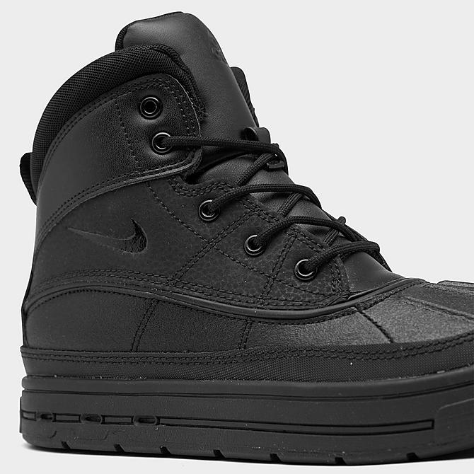Front view of Little Kids' Nike Woodside 2 High ACG Boots in Black/Black/Black Click to zoom