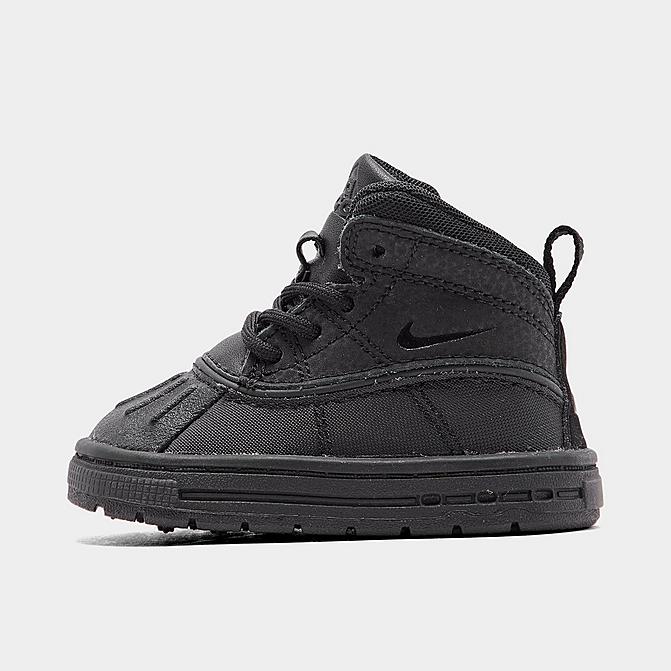 Right view of Kids' Toddler Nike Woodside 2 High ACG Boots in Black/Black/Black Click to zoom