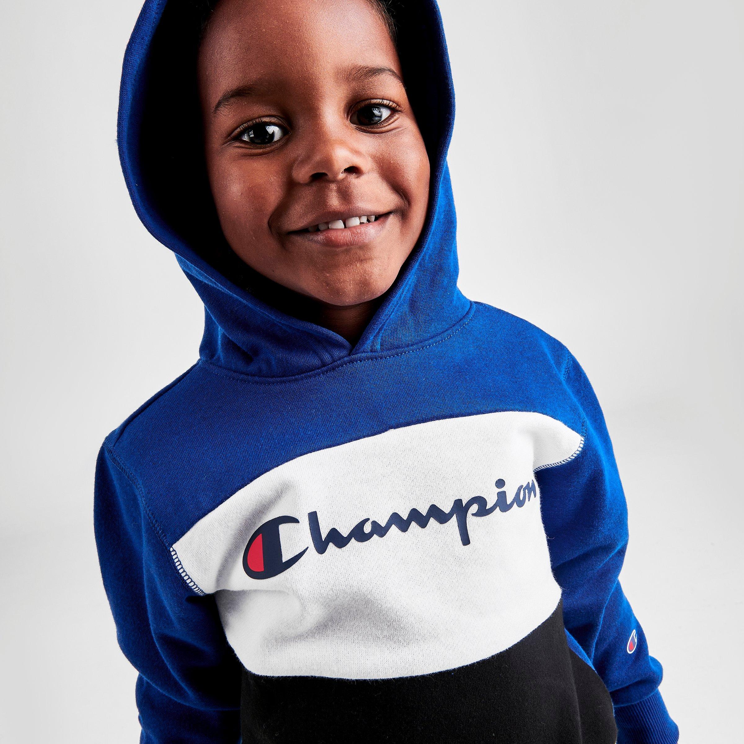 boys blue champion hoodie