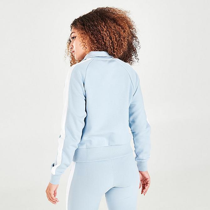 Back Right view of Women's Puma Iconic T7 Track Jacket in Blue Fog Click to zoom
