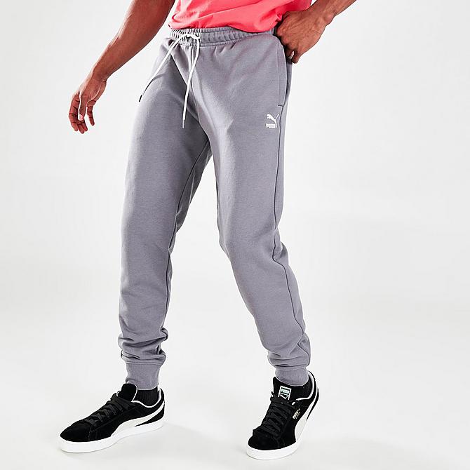 Back Left view of Men's Puma White Noize Jogger Pants in Quiet Shade Click to zoom