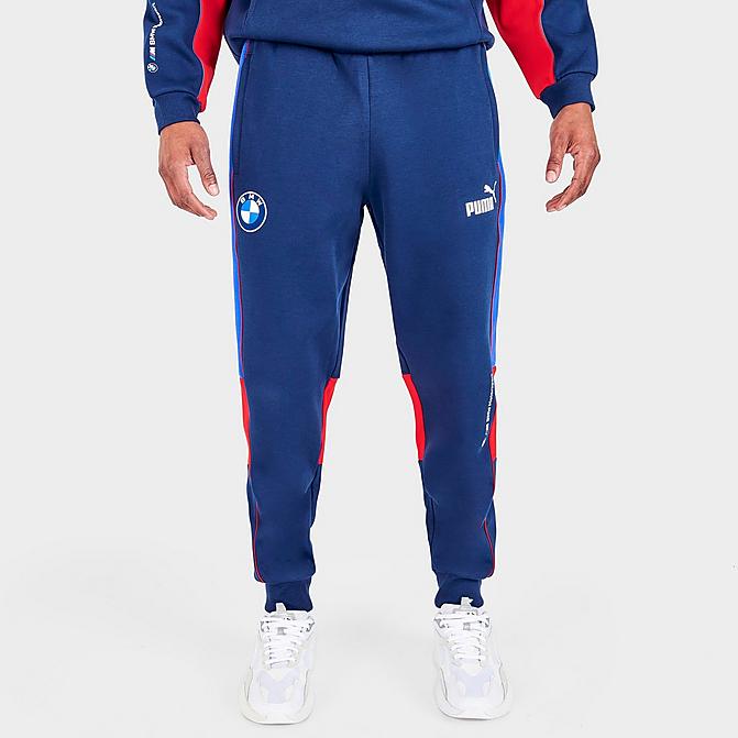 Front view of Men's Puma BMW M Motorsport SDS Jogger Pants in Estate Blue Click to zoom