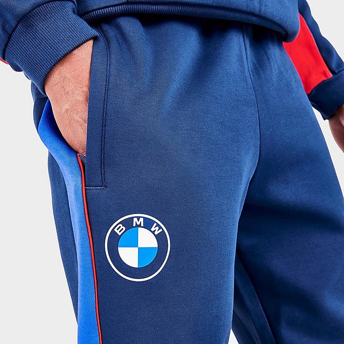 On Model 5 view of Men's Puma BMW M Motorsport SDS Jogger Pants in Estate Blue Click to zoom