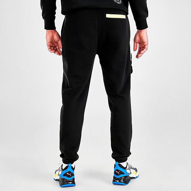 Back Right view of Men's Puma Lightsense Classic Sweatpants in Black Click to zoom