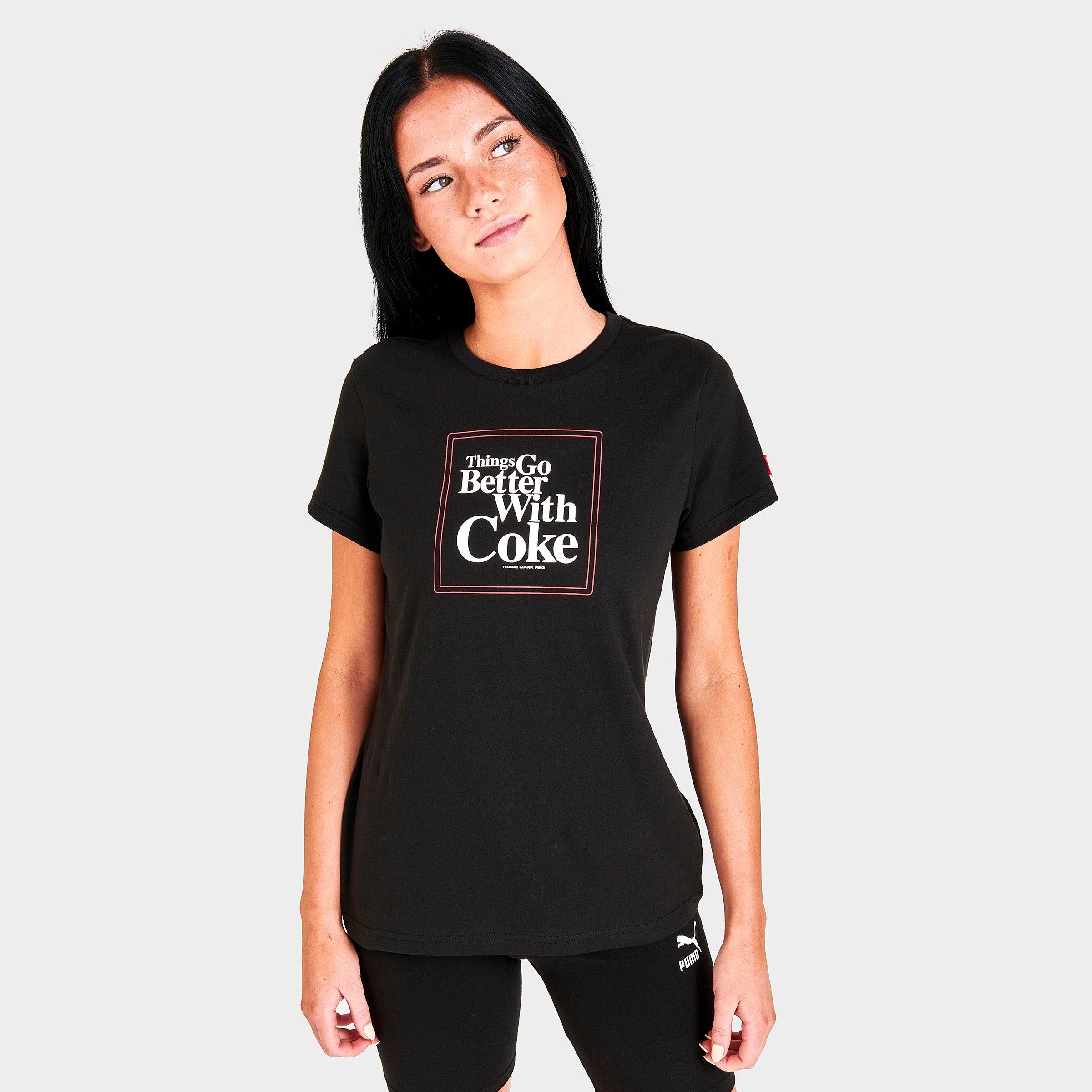 puma black t shirts for womens