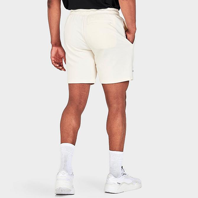 Back Right view of Men's Puma 8 Inch Team Shorts in Pristine Click to zoom