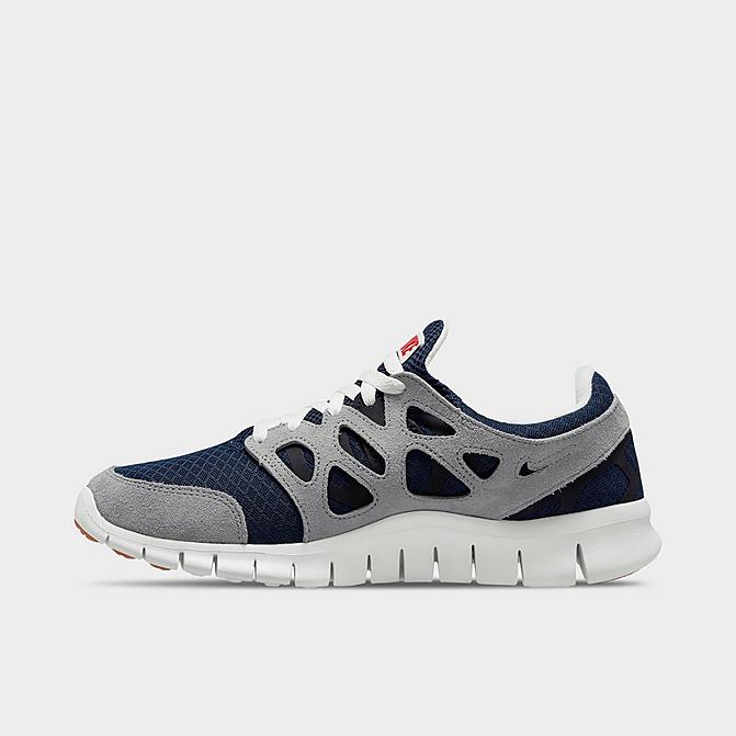 Right view of Men's Nike Free Run 2 Running Shoes in Midnight Navy/Summit White/Black Click to zoom