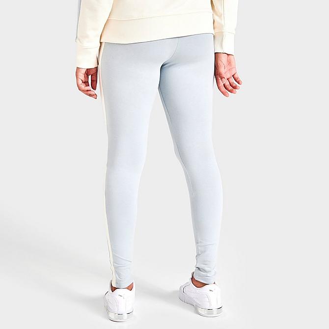 Back Right view of Women's Puma Iconic T7 Leggings in Platinum Grey Click to zoom