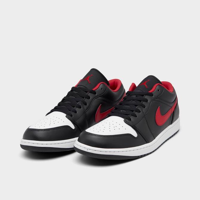Men's Air Jordan Retro 1 Low Basketball Shoes in Red Size 8.0 | Leather