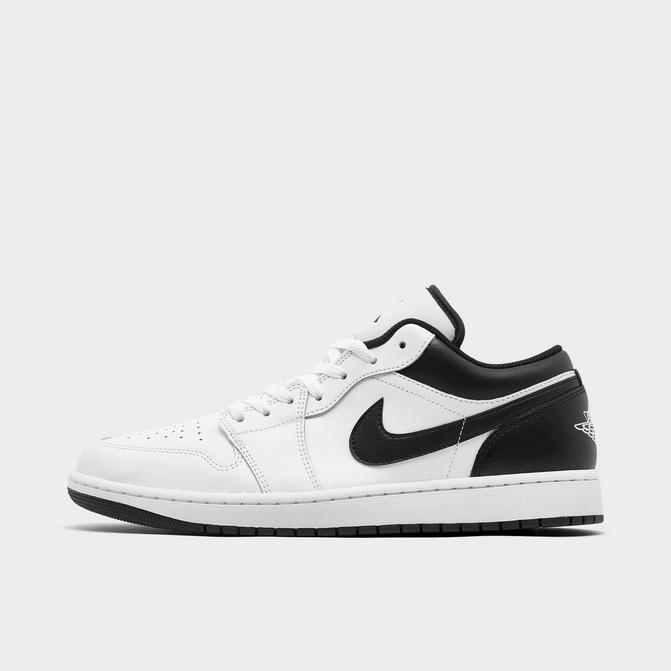 Air jordan 1 low black white on sale