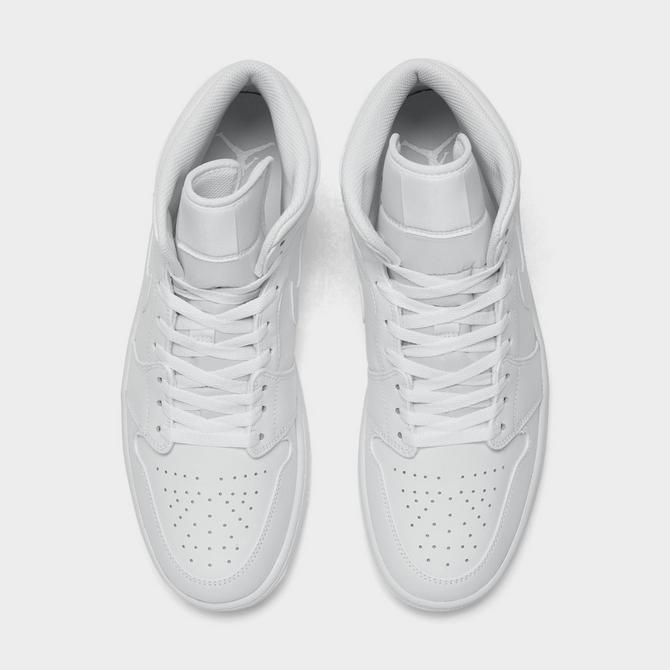 The Air Jordan 1 Mid Goes Triple White  Sneakers fashion, Sneakers men  fashion, Nike air shoes