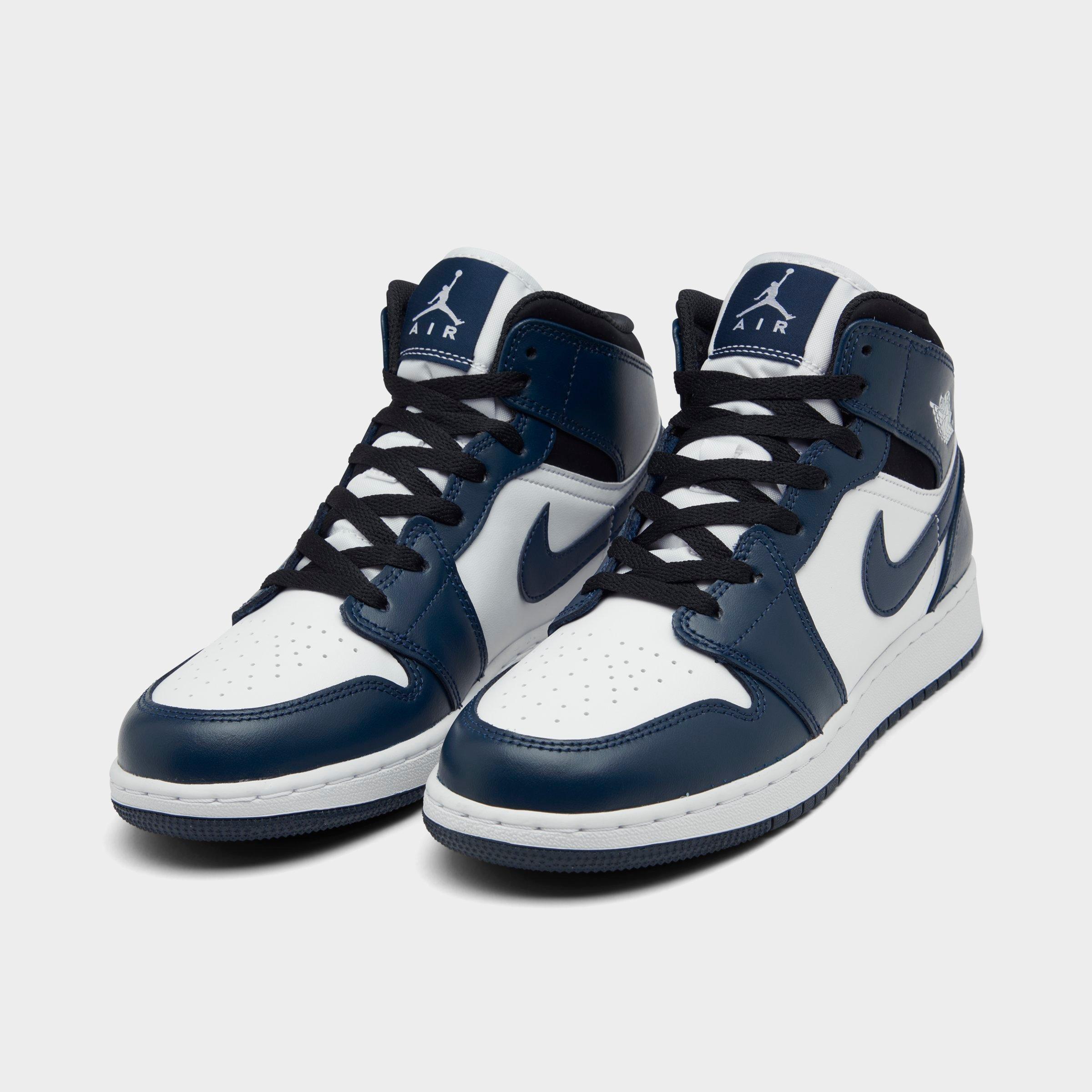 black and white jordan 1 finish line