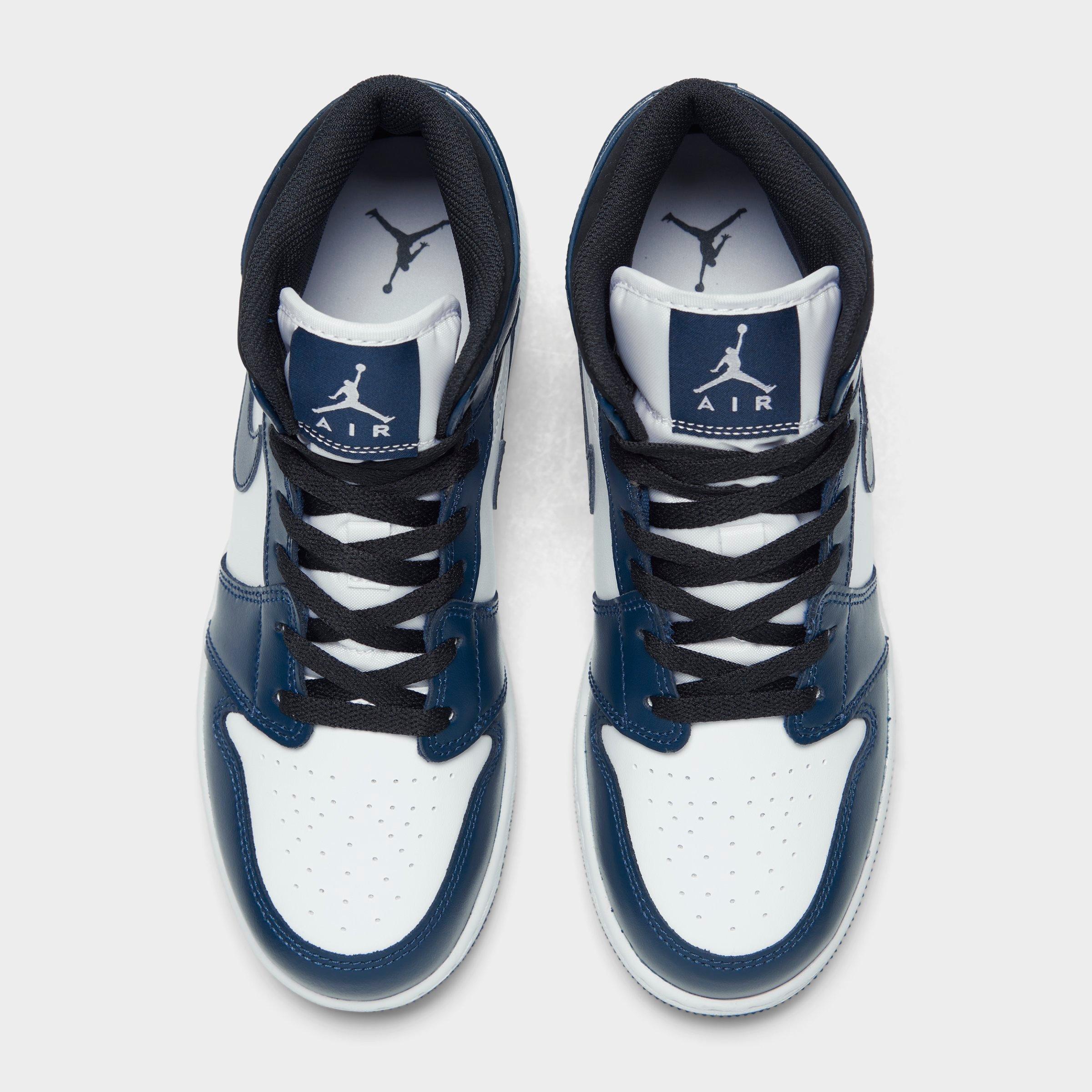 black and white jordan 1 finish line