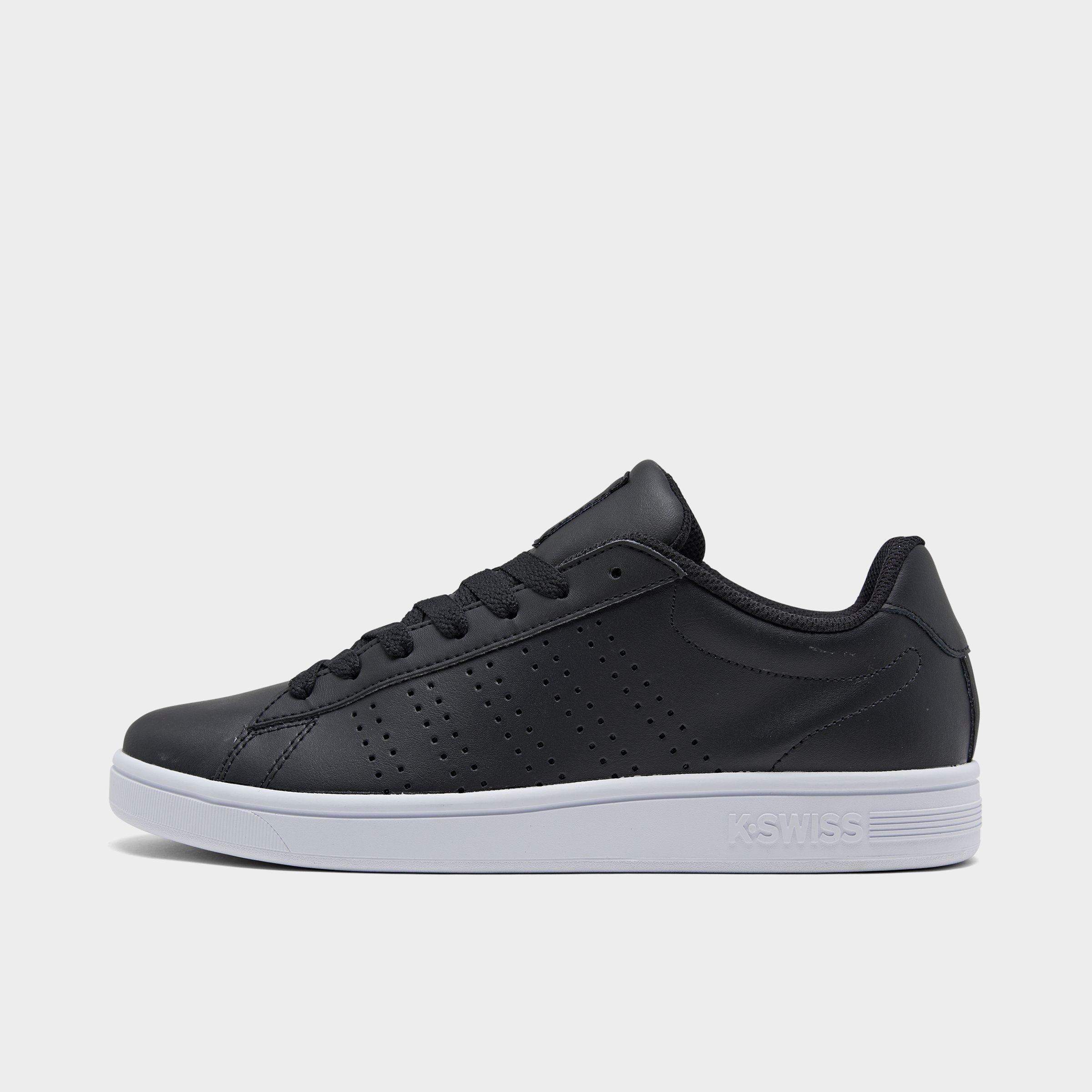 k swiss black leather sneakers