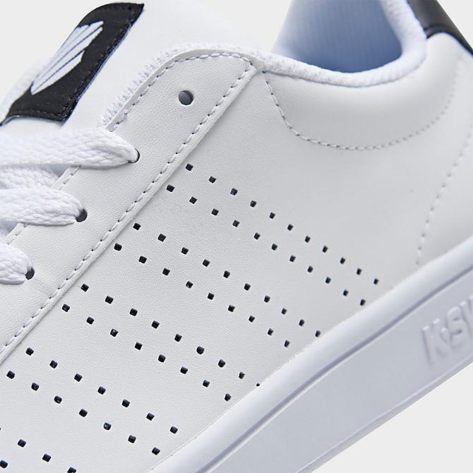 Front view of Men's K-Swiss Court Casper Casual Shoes in White/White Click to zoom