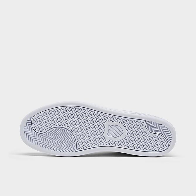 Bottom view of Men's K-Swiss Court Casper Casual Shoes in White/White Click to zoom