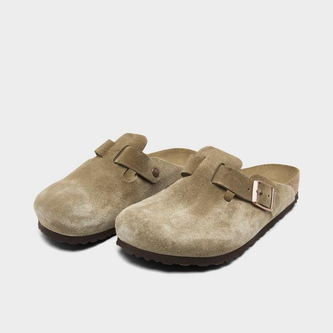 Womens Birkenstock Boston Soft Footbed Clog - Taupe