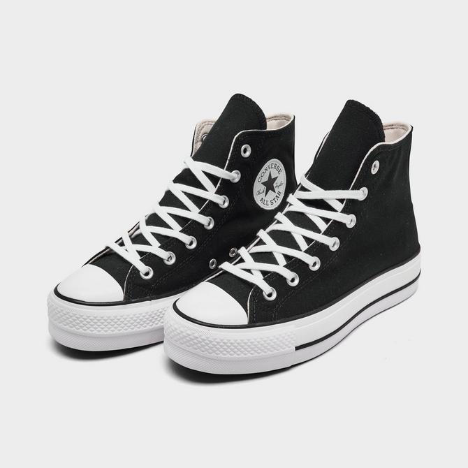 Converse Chuck Taylor All Star Lift Black & White High Top Platform Shoes